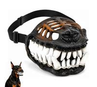 Muselière effrayante pour chien avec dents de monstre | Muselière stylized Monster Teeth pour chien, accessoire fonctionnel pour animaux de compagnie, empêche les morsures et la