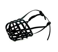 Muselière en biothane pour Chien | Entraînement et comportement | Robuste et imperméable | Rottweiler, Mastiff | Fait à la Main et Durable (R1, Noir)