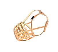 Muselière en cuir véritable léger pour Dogue de Bordeaux et Bullmastiff et autres races similaires Beige DB-3