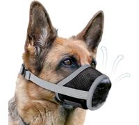 Muselière en maille souple pour chiens de petite, moyenne et grande taille - Chihuahua, caniche, husky, labrador, retriever - Masque buccal respirant pour toilettage et mastication - Permet de boire