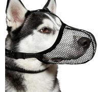 Muselière en Mesh pour Chien,Fournitures Réfléchissantes Ajustables pour Animaux,Muselière en mesh pour empêcher de mordre | Pour petit, moyen et grand chien, promenades, visites vétérinaire, toiletta