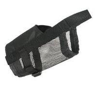 Muselière en nylon noir avec maille trixie taille l sangle de nez 22/32 cm (ex : golden retriever) Noir G