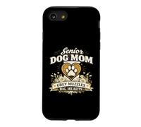 Muselière Grise pour Chien âgé Motif Pattes de Grands cœurs Coque pour iPhone SE (2020) / 7/8