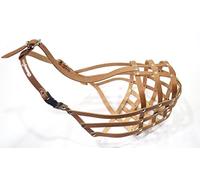 Muselière légère en cuir véritable pour chien Dogue de Bordeaux et Bullmastiff et autres (cuir marron, DB 1)