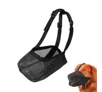 Muselière Noire Museliere pour Chiens en Maille Muselière pour Chien Tout Compris Muselière Réglable Anti Intoxication Chien Anti-Morsure Anti Léchage Muselière à Couverture Complète (Taille XL)