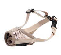 Muselière Panier pour Chien, Muselière for Chien en Maille Respirante avec Sangles Auto-adhésives. Les Chiens Peuvent Boire. Couleur: Noir Kaki. Plusieurs Tailles.(Khaki,S)