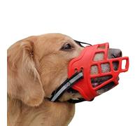 Muselière Panier pour Chien, Muselière for Chien Multicolore, Plusieurs Tailles(Red,M)