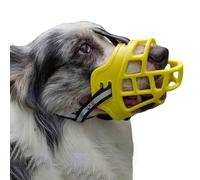 Muselière Panier pour Chien, Muselière for Chien Multicolore, Plusieurs Tailles(Yellow,XL)