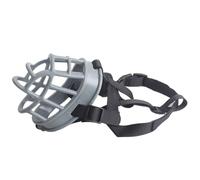 Muselière Panier pour Chien, Muselière for Chien Respirante avec Boucle for haleter et Boire, Disponible en 5 Tailles, Noir, Rouge et Gris(Grey,3#)