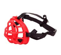 Muselière Panier pour Chien, Muselière for Chien Respirante avec Boucle for haleter et Boire, Disponible en 5 Tailles, Noir, Rouge et Gris(Red,1#)