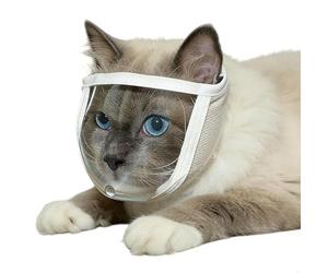 Muselière pour chat contre les morsures - Accessoire de toilettage doux pour animaux de compagnie - Casquette de protection pour chien - Pour petite, moyenne et toutes les races, chatons et chiots