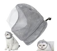 Muselière pour chat : retenue pour toilettage respirant | Confinement pour chatons, protection anti-morsure réglable, sac de protection du visage, contrôle de la coupe des ongles,