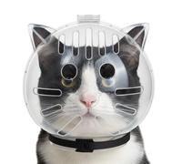 Muselière pour chat, transparente, respirante, anti-morsure, pour chats et petits chiens, housse de protection pour couper les griffes, le bain et le vétérinaire, casque d'astronaute réglable