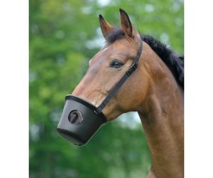 Muselière pour cheval anti-colique Waldhausen Noir Ø 23 cm