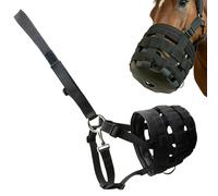 Muselière pour Cheval - Licol d'entraînement réglable en Nylon, Masque d'alimentation équine, équipement d'entretien agricole léger et Durable | Accessoire de Participation au de Protection pour