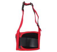Muselière pour Chien Anti-Morsure Réglable en Nylon Léger Portable | Adhérence Stable, Rouge, pour Chiens, Usage Quotidien, Protège-gueule Compact, Accessoire Pratique