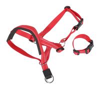 Muselière pour chien avec collier, muselière réglable avec collier, muselière en nylon pour chien, muselière souple pour chien, muselière avec sangle, protège-dents pour chien