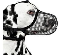 Muselière pour Chien, avec Un Design Facile À Utiliser, S/M/L, Máille Respirante Anti-Morsure, Couverture Complète Réfléchissante Anti-Aboiement, pour Chiot, Toilettage, Visite chez Le Vétérinaire