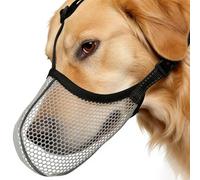 Muselière pour Chien de Taille Moyenne,Douce Anti-Aboiement Réfléchissante,Muselière en Mesh pour empêcher de Mordre - pour Petit, Moyen et Grand Chien, promenades, visites vétérinaire, toilettage