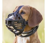 Trixie Muselière Muzzle Flex en silicone Taille L-XL pour Bouvier Bernois & Golden Retriever Noir
