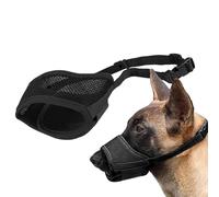 Muselière pour chien en maille, protection douce pour museau pour chien, protège-dents pour chien buvable et respirant, housse de bouche réglable avec museau en nylon filet souple, guide