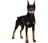 MuselièRe pour Chien Monstre d'halloween Muselière Monstre Hell Hound | Muselière de Costume de chien en Latex naturel effrayant, masque de dents réaliste for animaux de compagnie(L)