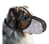 Muselière pour Chien - Muselet Respirant Ajustable pour Chien - Protection Respirante Souple Permettant Halètement - Anti-Léchage et Évite la Fouille des Déchets