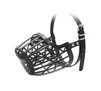 Muselière pour Chien, Muselière for Chien Anti-Morsure, Souple, Respirante, réglable, rembourrée, Permet de haleter et Boire, en Plastique, empêche Les morsures(Black,No. 1)