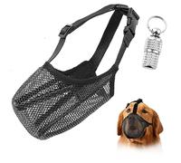 Muselière pour Chien, MuselièRe Pliable en Filet Souple pour Petits Et Moyens Chiens avec Sangles RéGlables pour PréVenir Les Morsures (L)
