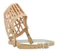 Muselière pour chien plastique Kerbl Beige 6x24 cm