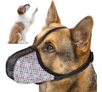 Muselière Pour Chien - Protège-dents Anti-morsure Pour Petits Et Grands Chiens | Le Couvre-bouche Réglable Pour Chiot Empêche Les Aboiements De Manger Et De Mâcher | Le Tissu Air Mesh Permet De Halete