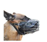 Muselière pour chiens de grande taille - Panier réglable pour Pitbull, berger allemand - Entraînement à la mastication anti-morsure - Design cage en métal avec sangles sécurisées (taille M)