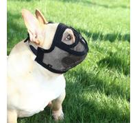 Muselière pour chiens de race bouledogue, muselière pour chiens à museau court, muselière en maille réglable empêchant les morsures pour chi