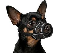 Muselière pour Chiens, Muselières en Nylon pour Chiens, Musoliaire Chien, Muselières Souple Réglable, Anti Aboiement Anti Morsure, Muselière Chien en Maille pour Petits, Moyens, Grands Chienss (S)