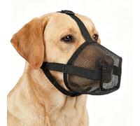 Muselière pour grands chiens, protection contre l'alimentation pour chiens, muselière en maille, respirante et réglable, protection contre les poisons pour chiens de taille moyenne, muselière pour