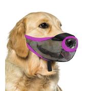 Muselière réglable pour chien de petite et grande taille en tissu filet doux respirant pour éviter de mordre les activités de plein air