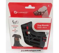 Muselière SILAS L noir 31 cm 38-52 cm pour chien