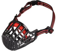 Muselière Chien - Museliere pour Chiens - Taille XS: Nuque 26-37cm, Nez 4x4,5cm - idéal pour Les promenades - Flamingo Muselière Chien Silas Noir