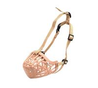 Muselière Souple for Chien de Taille Moyenne et Grande, avec Sangle en Nylon réglable for Plus durabilité Confort. Rembourrage Ultra-Doux, empêche Les Chiens Manger(Brown,No.4)