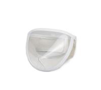 Muselière transparente pour chat en maille respirante et douce pour le toilettage des ongles, le bain, empêche les morsures et le léchage des plaies, ajustement sûr réglable (S)