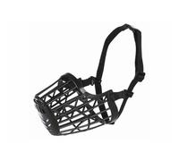TRIXIE Muselière en plastique taille M 22 cm noir