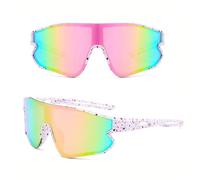MUSELK Lunettes de cyclisme pour enfants, protection UV400, polarisées, monture flexible, pour garçons et filles, pour les sports de plein air
