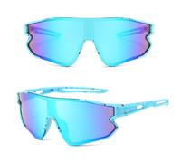 MUSELK Lunettes de vélo pour enfants - Protection UV400 - Polarisées - Cadre flexible - Pour garçons et filles - Lunettes de protection pour sports de plein air, Couleur 3.