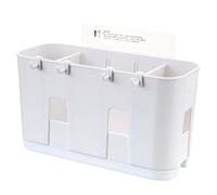 Museourstyty Égouttoir mural pour couverts avec plateau d'égouttement, cuillère, fourchette, support multi-fentes