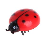 Museourstyty Jouet d'exercice pour chat, mouvement automatique, insectes, coccinelle, accessoire de jeu électrique interactif pour chat d'intérieur