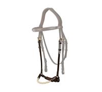 Muserolle cheval allemande en corde Dy'on Marron Full