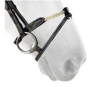 Muserolle cheval corde Silver Crown Noir Full