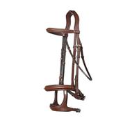 Muserolle cheval double Trust Marron Cob