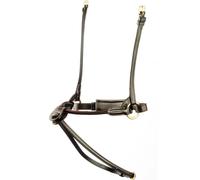 Muserolle cheval en cuir avec corde Tattini Marron Full