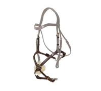Muserolle cheval Mexicaine avec chaines Dy'on Marron Full